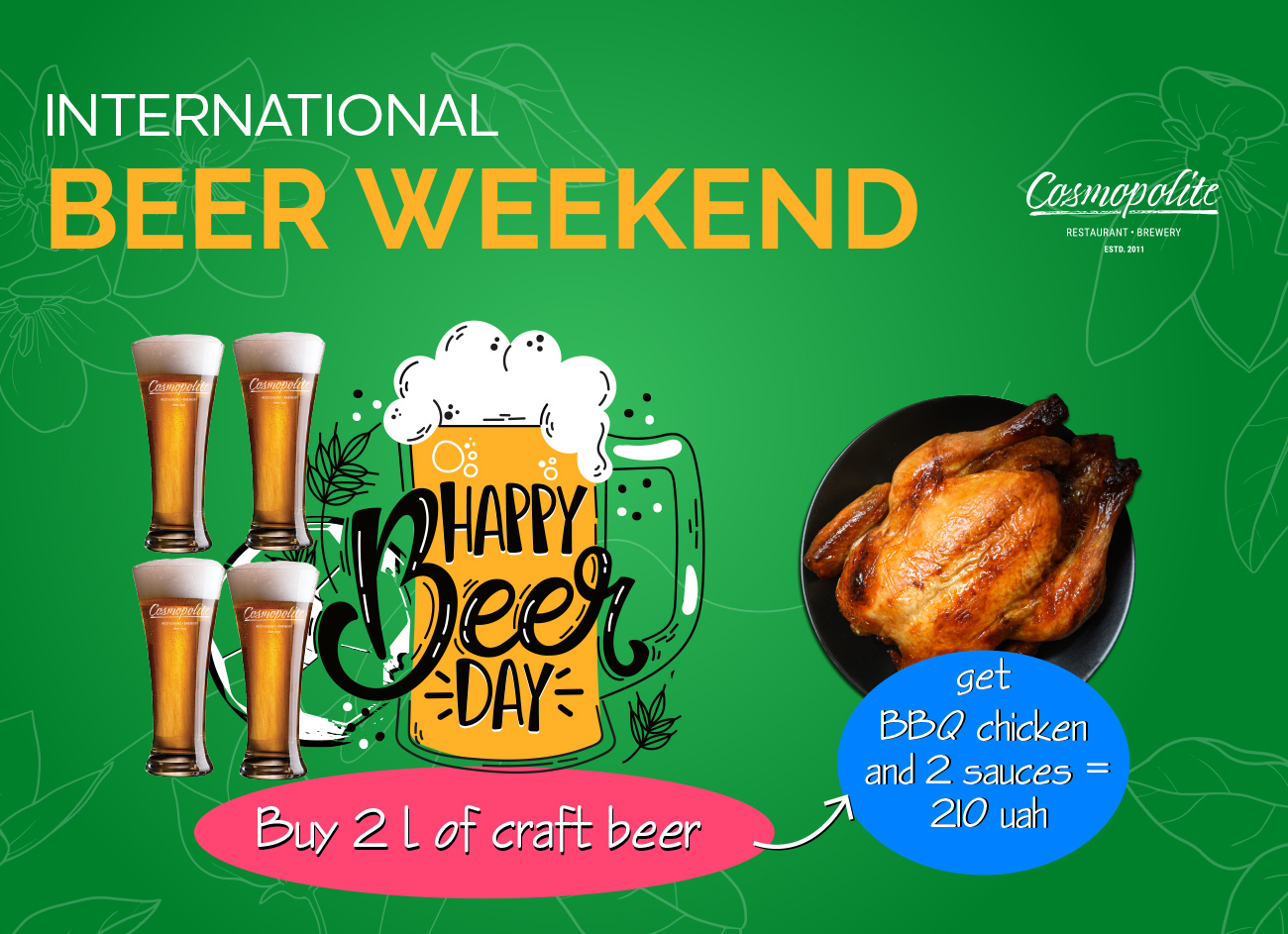 International Beer Day at Cosmopolite!