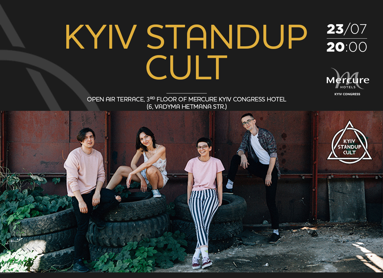 Kyiv Standup Cult at Mercure summer terrace