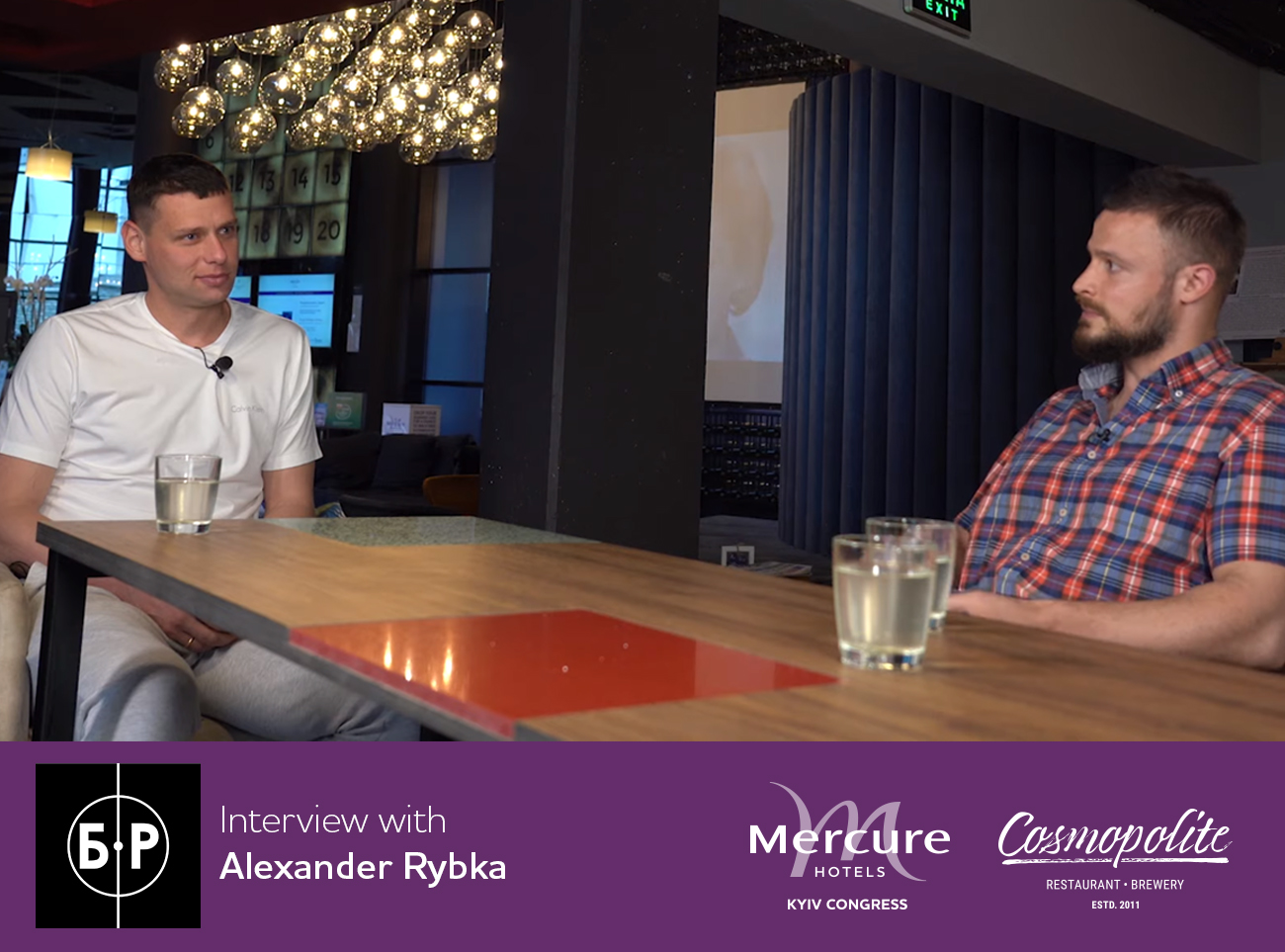 Interview with famous Ukrainian football player. Made in Mercure!