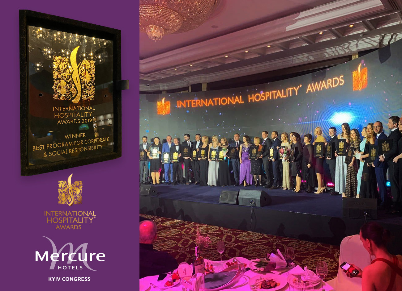 Mercure Kyiv Congress Hotel стал победителем конкурса International Hospitality Awards!