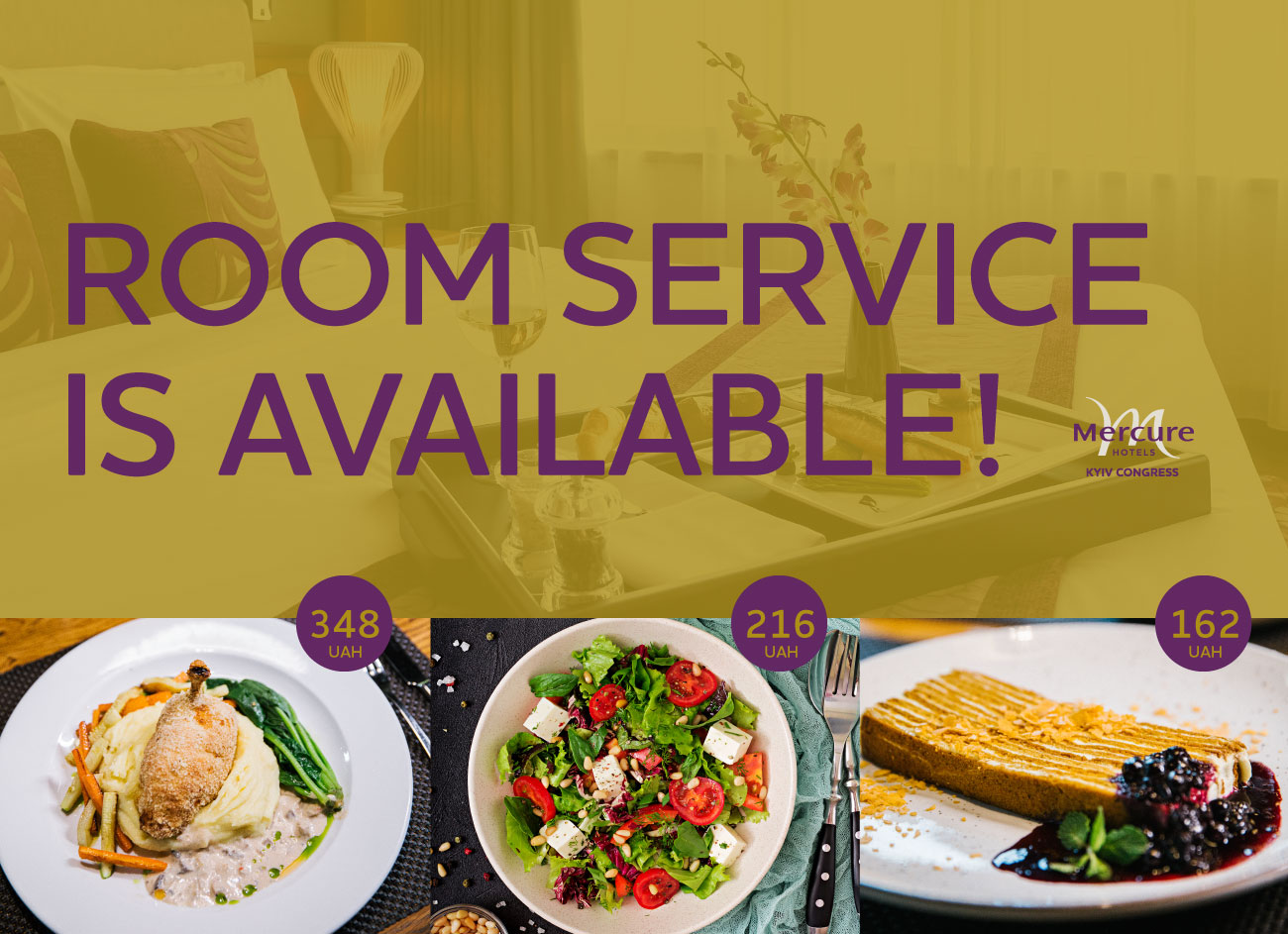 Room service is available again!
