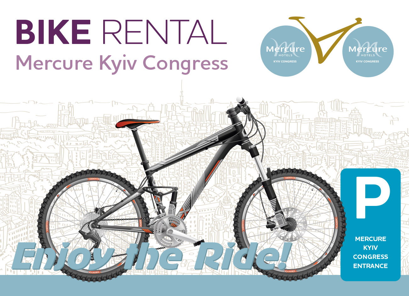 Fast and comfortable: bike rent at Mercure Kyiv Congress hotel