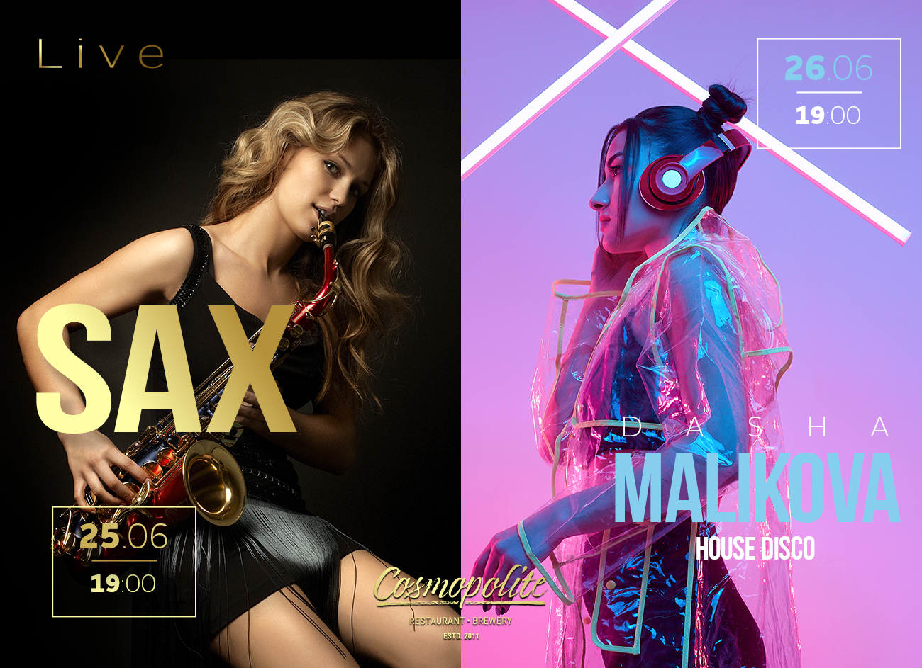 Music nights at Cosmopolite! Welcome to the summer!