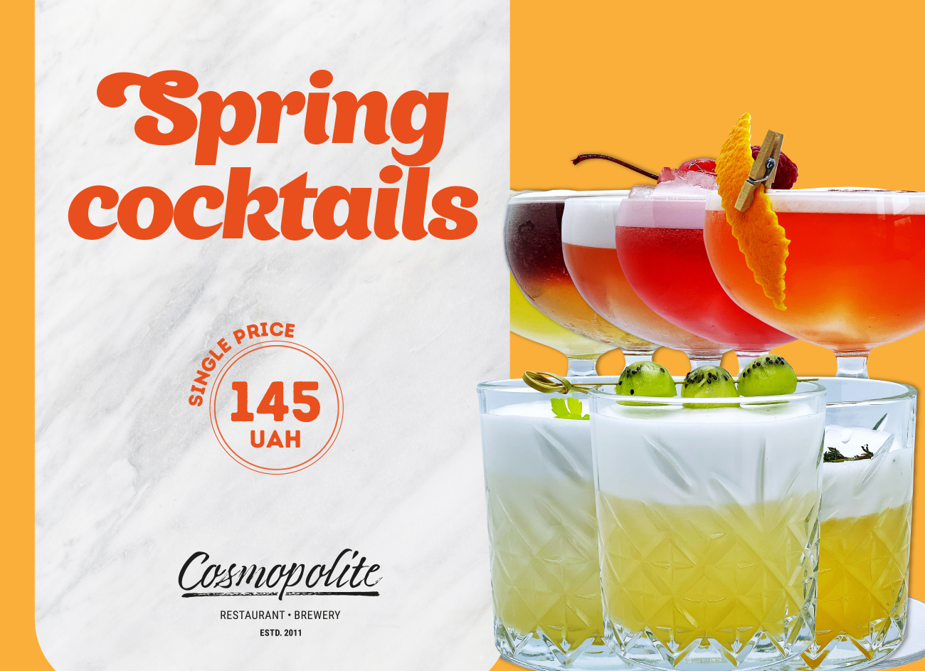 Introducing all-new spring cocktails at Cosmopolite!