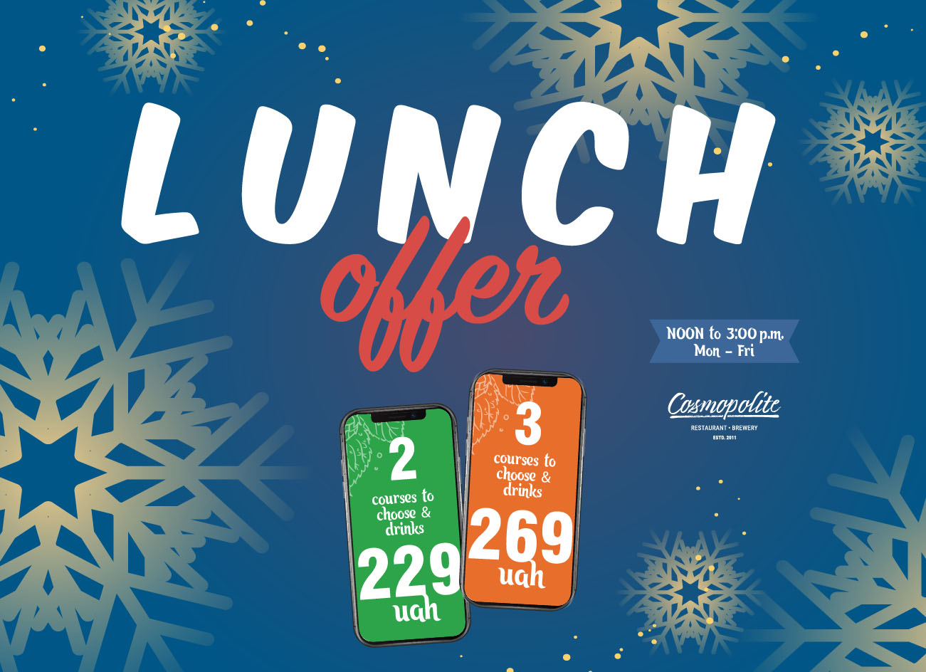 Lunch at Cosmopolite: the first update of the year!