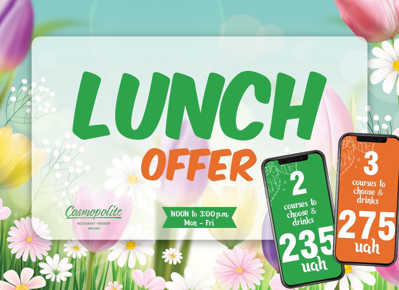 Lunch at Cosmopolite: all-new offer!