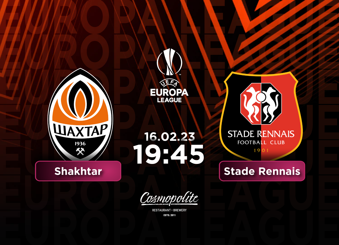 EuroCup Spring: Shakhtar vs Rennes tonight at Cosmopolite!