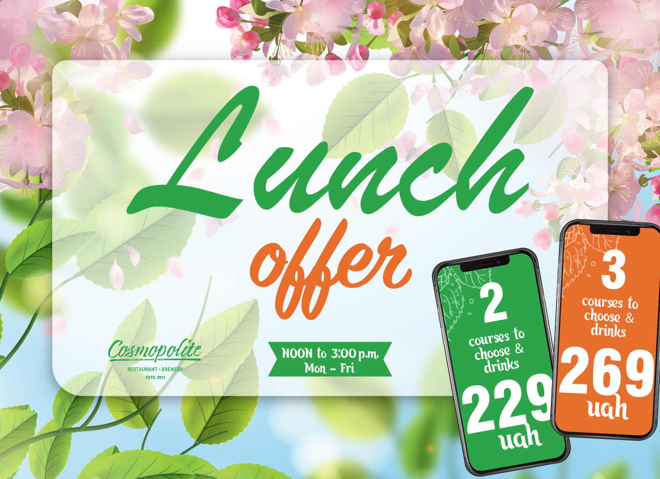 Lunch at Cosmopolite: spring update