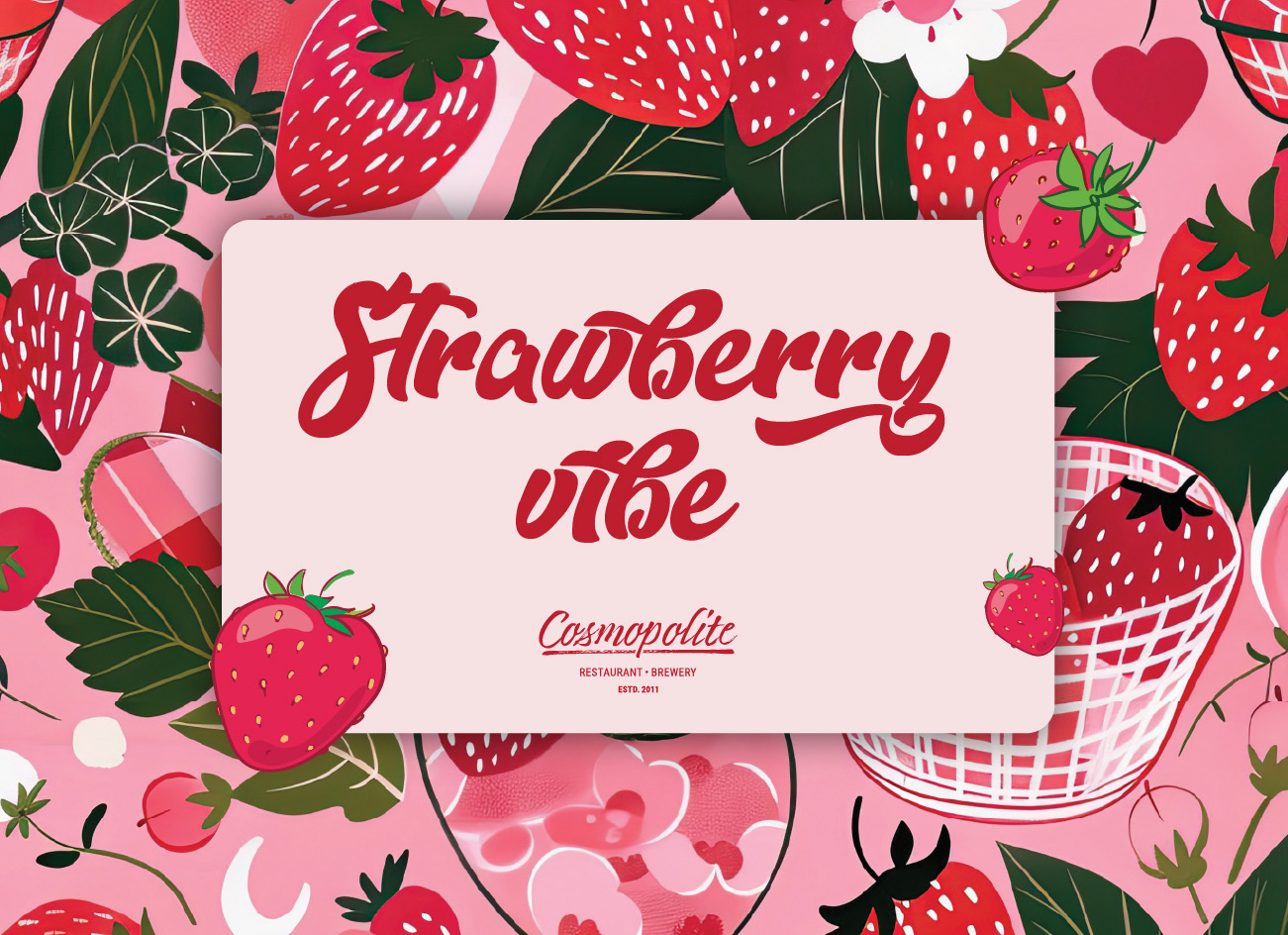 Strawberry season is in full swing