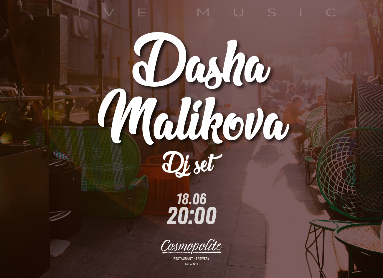 DJ Friday at Cosmopoite! Live!