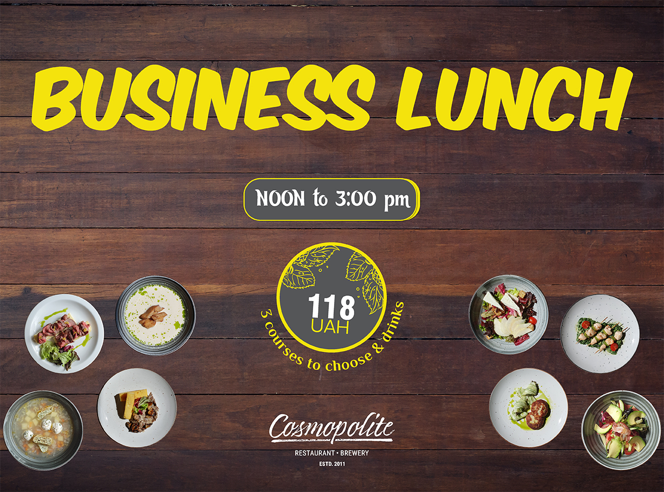 Renewed lunch at Cosmopolite restaurant