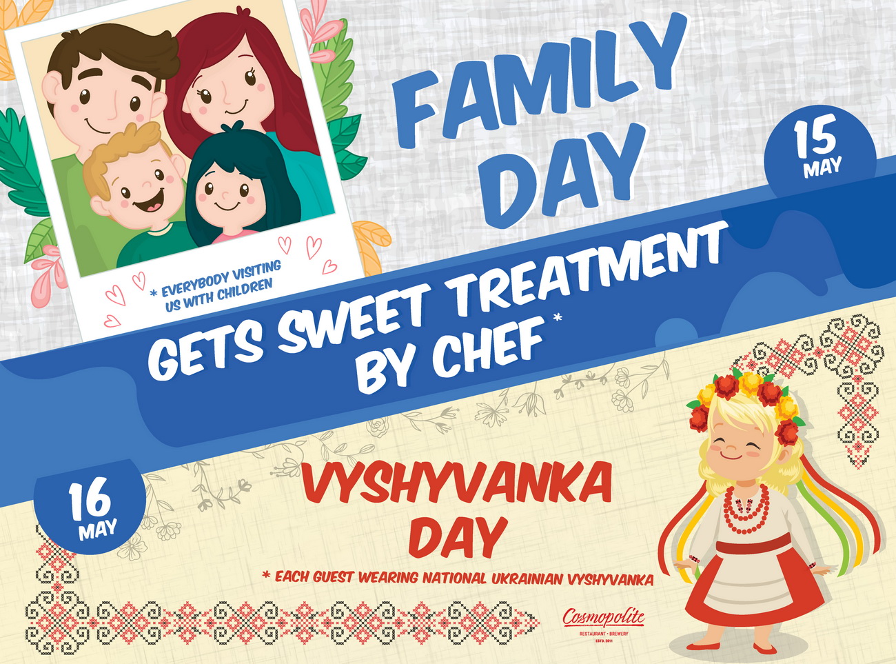 Family Day & Vyshyvanka Day at Cosmopolite!