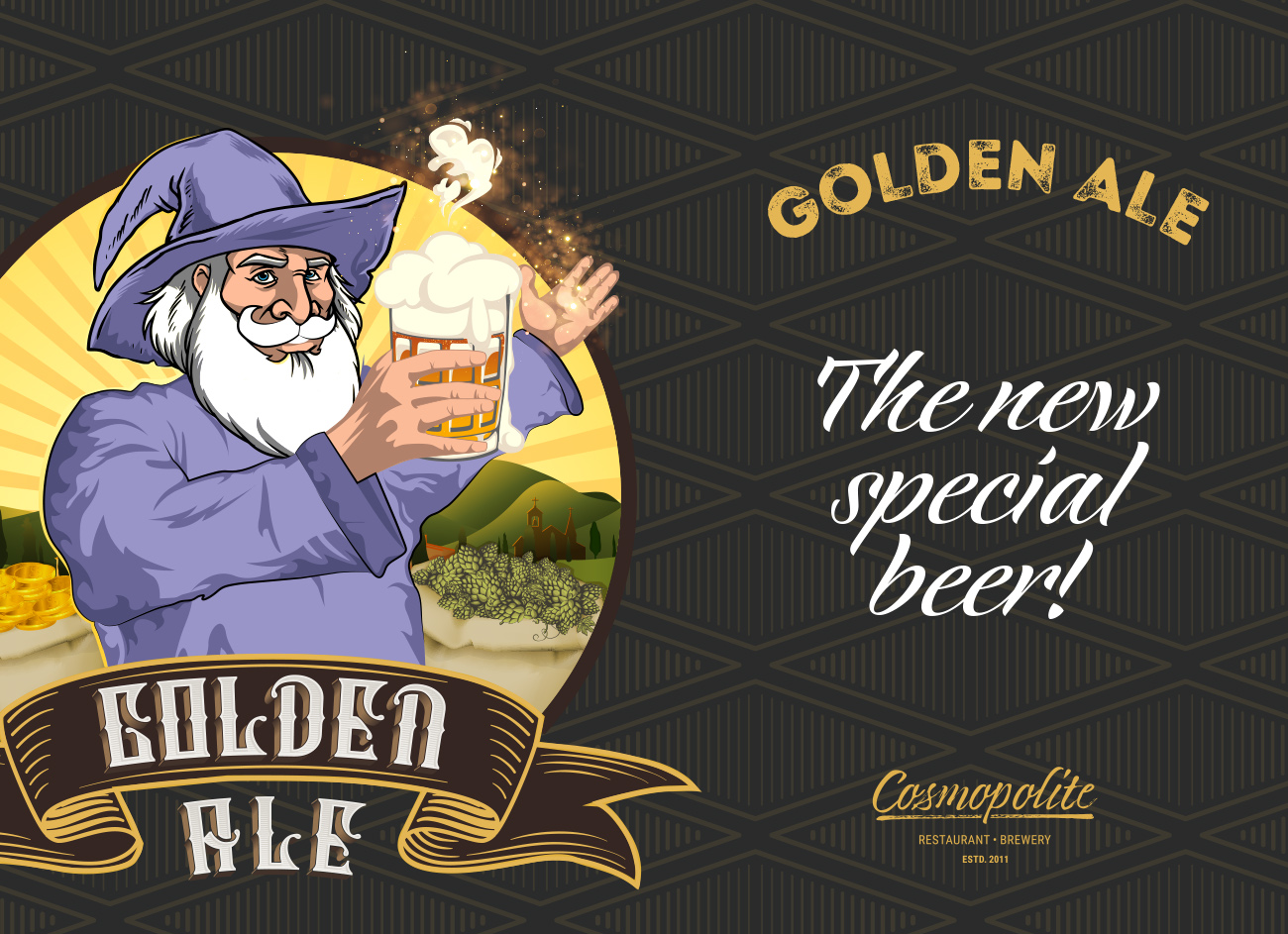 New seasonal ale at Cosmopolite - Golden Ale!