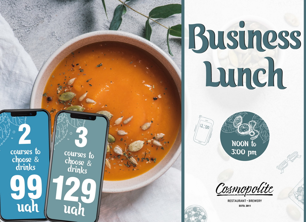 Renewed lunch at Cosmopolite