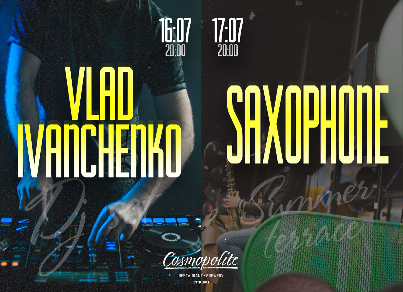 July Vibes at Cosmopolite: LIVE SOUND!