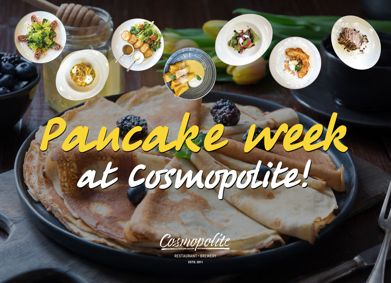 Introducing the 2021 Pancake week offer at Cosmopolite!