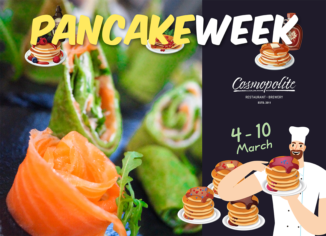 Introducing the Pancake offer at our restaurant!