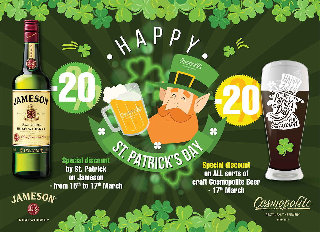 St. Patrick's Day at Cosmopolite!