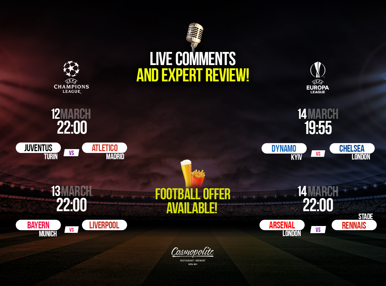 Grand football at Cosmopolite