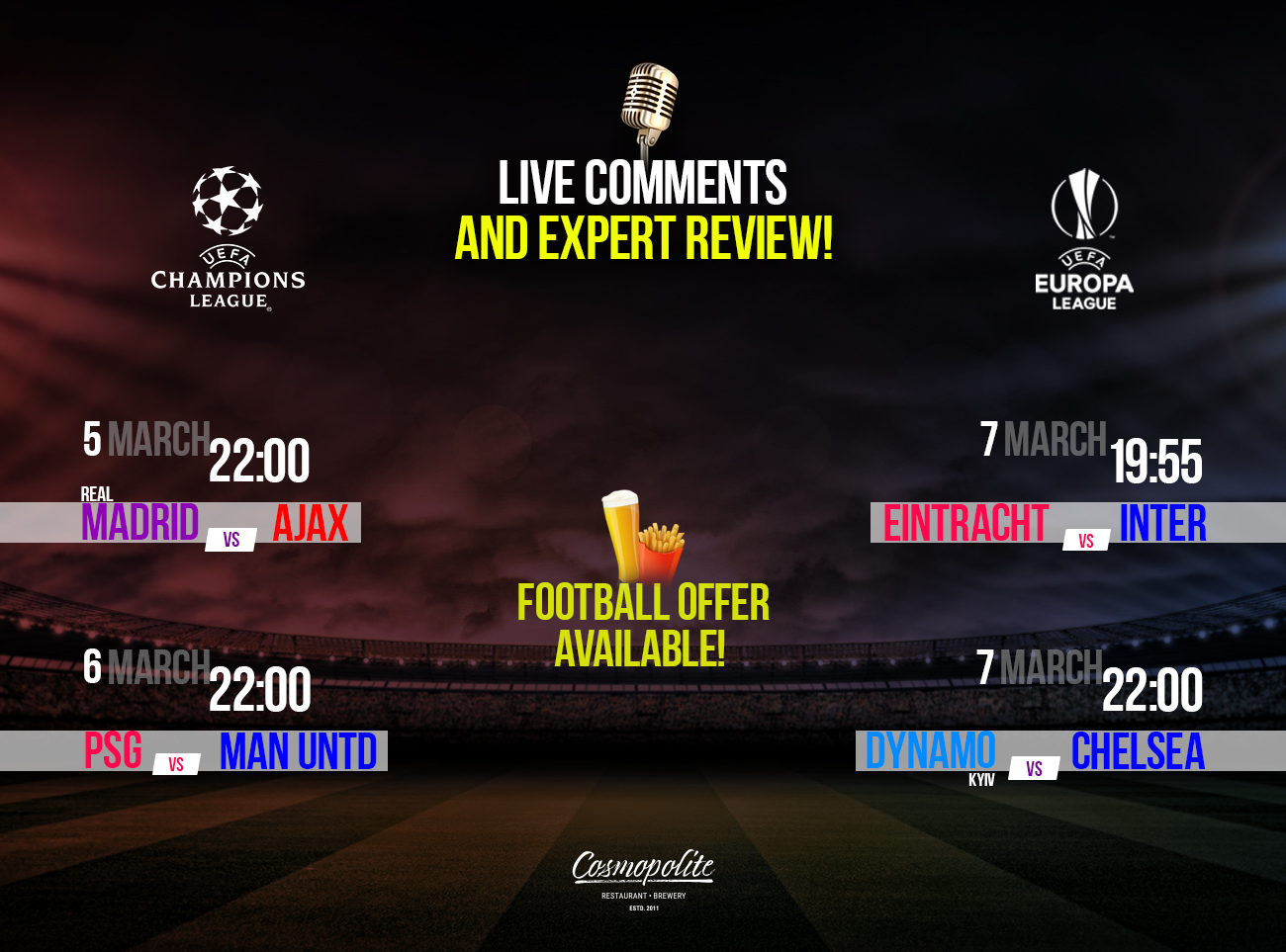 Grand football at Cosmopolite