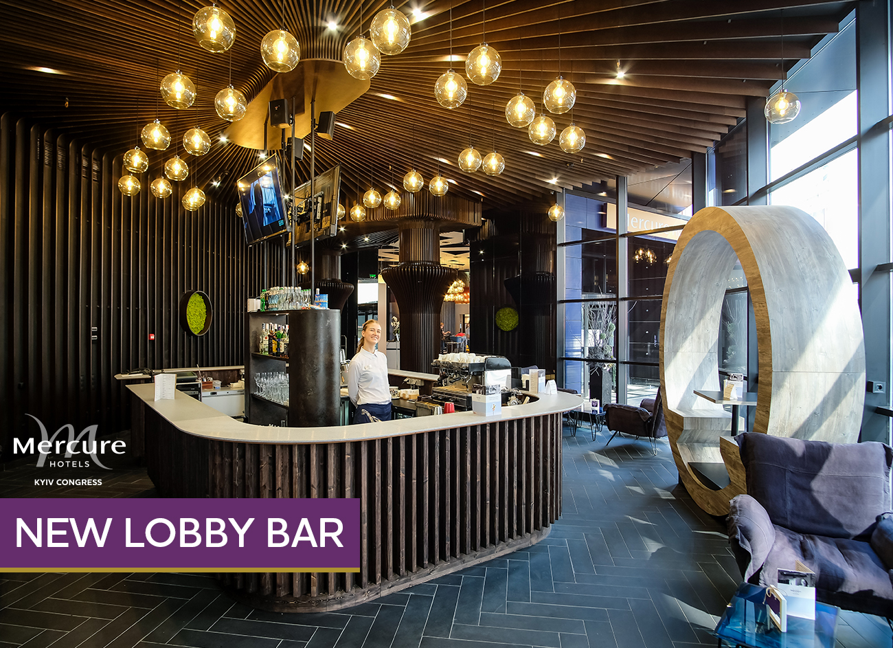 New lobby bar has recently opened at Mercure Kyiv Congress Hotel