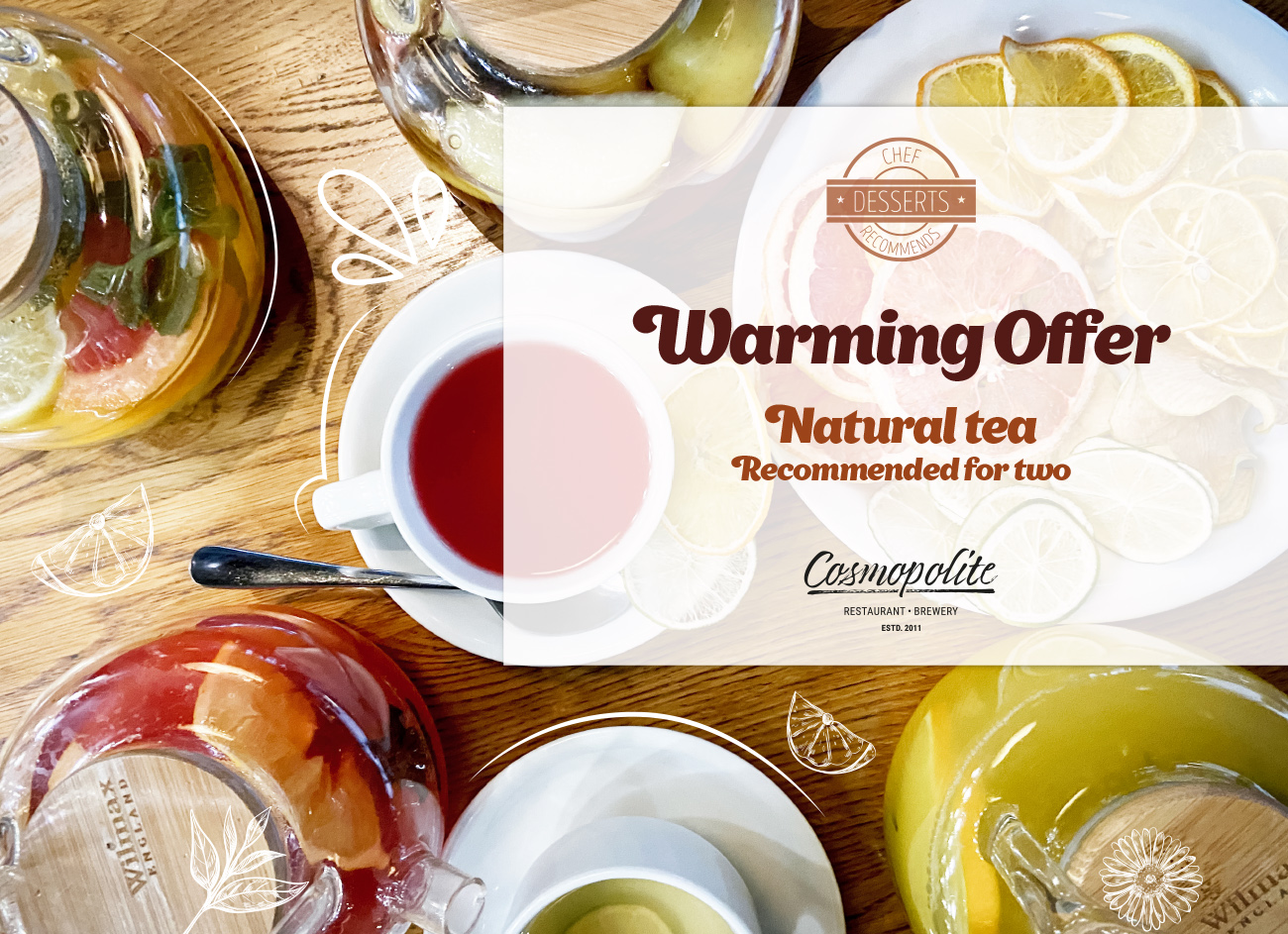 Special winter offer at Cosmopolite: warming drinks
