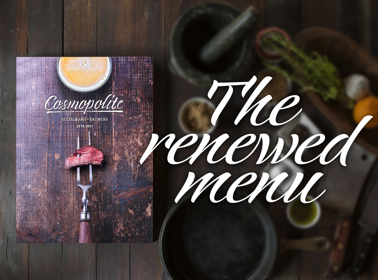 Cosmopolite restaurant has renewed the menu