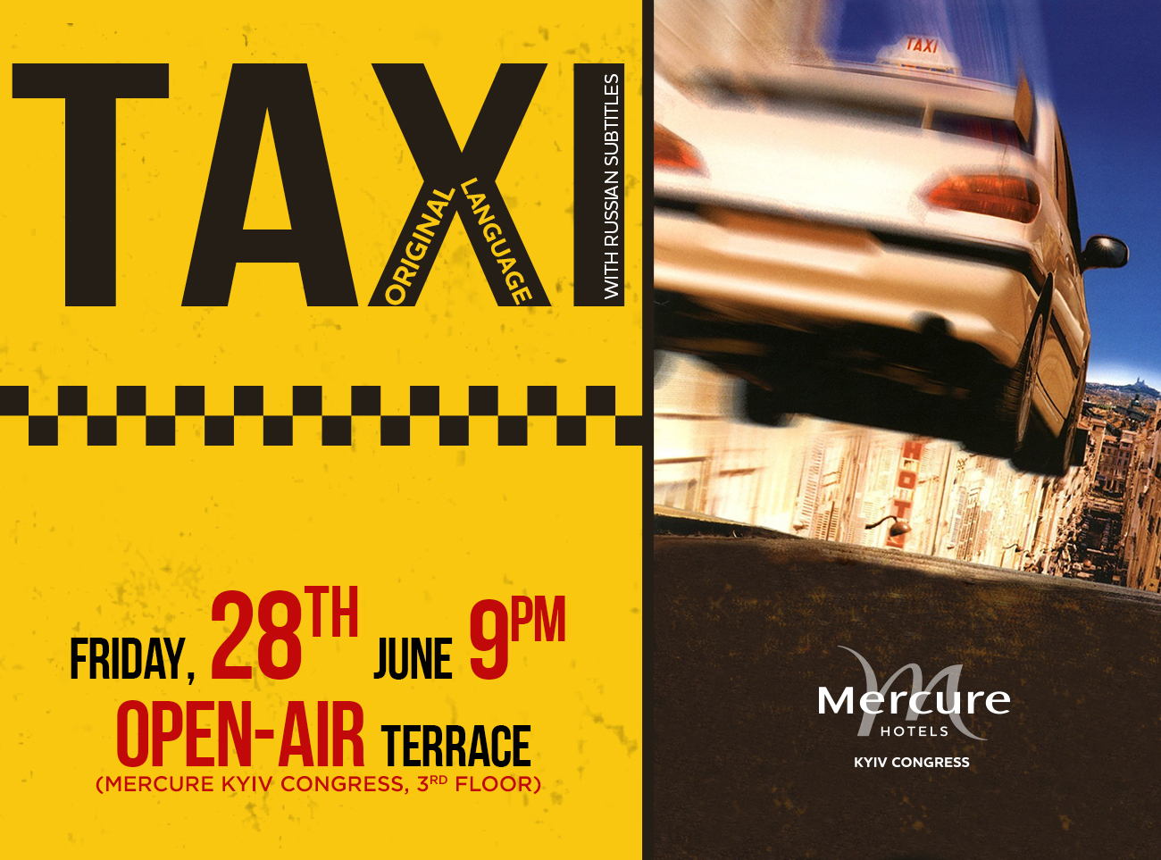 Taxi. 28th June, summer terrace
